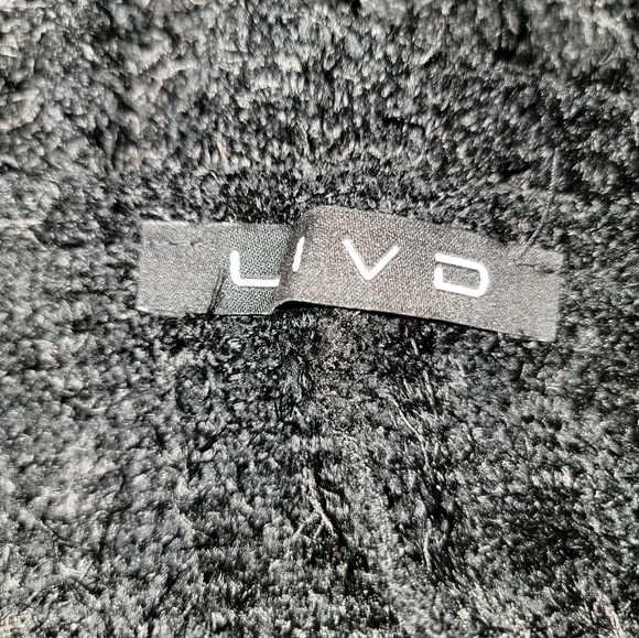 NEW NWOT LIVD Apparel Plus Size Black Serilda Faux Feather Long Cardigan Sz 3X - Picture 7 of 7